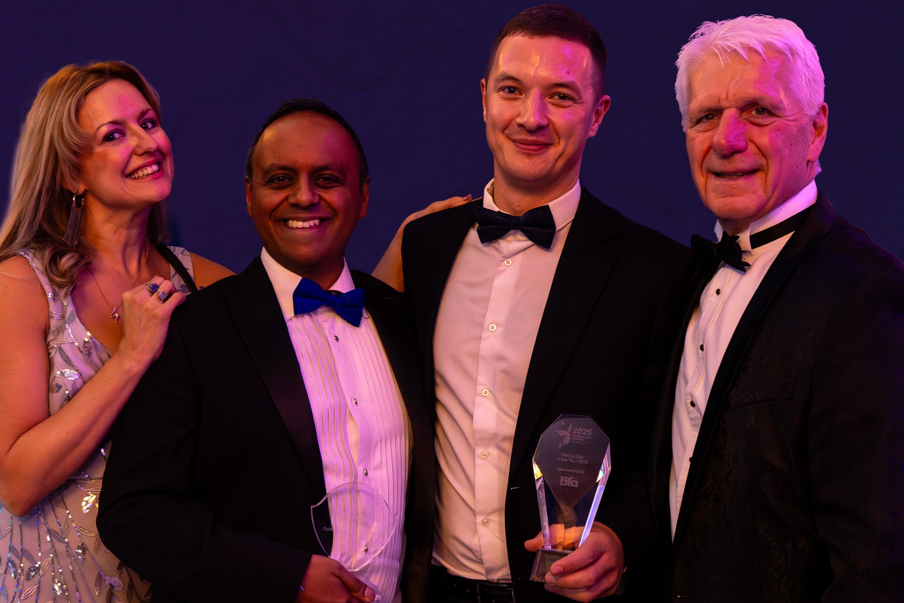 Centre: Parish Mistry and Sam Harrop from Right at Home Ilkley